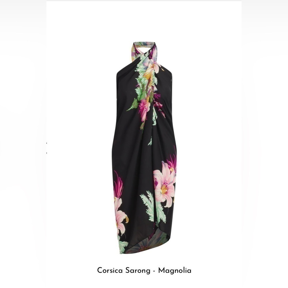 🖤GORGEOUS!  SWIM SEASON! Walter Baker Corsica Sarong - Magnolia